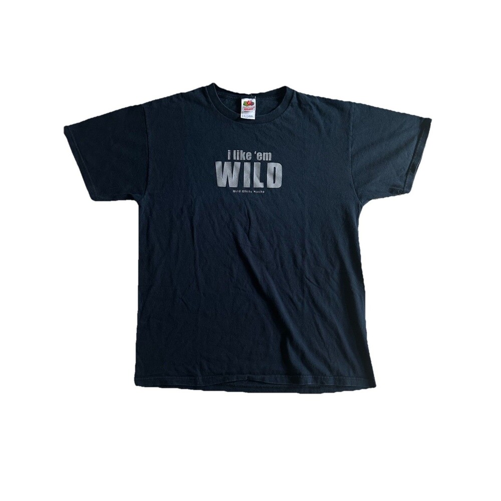 Vintage Y2K ‘I‎ like ‘em Wild’ Doritos Promo Graphic T-Shirt Size Large Black